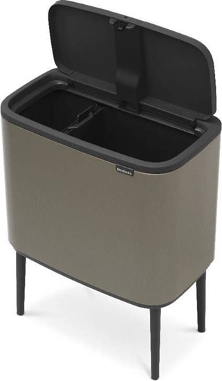 Picture of Brabantia Waste Bin Bo Touch Bin Platinum, 11 + 23 L