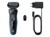 Picture of Braun | Shaver | 51-M1000S | Operating time (max) 50 min | Wet & Dry | Lithium Ion | Black/Blue
