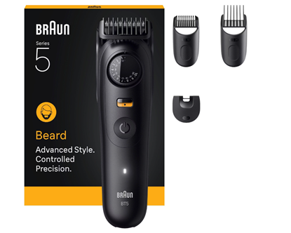 Attēls no Braun Beard Trimmer | Series 5 BT5520 | Cordless | Number of length steps 40 | Black