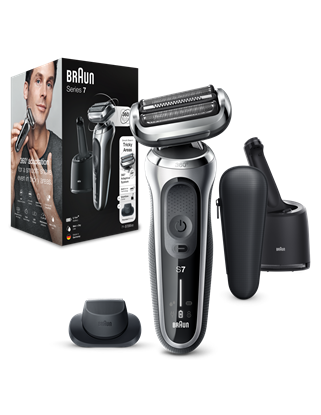 Изображение Braun Series 7 71-S7200c Foil shaver Trimmer Black, Silver