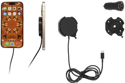 Attēls no Brodit Halter m. MagSafe + KFZ-Lader/o. Kugelgelenk