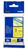 Изображение Brother labelling tape TZE-621 yellow/black 9 mm