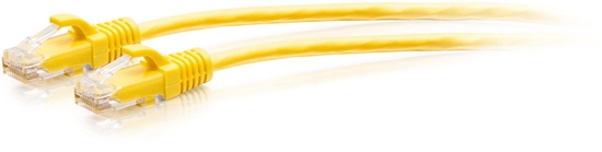 Picture of C2G 7ft (2.1m) Cat6a Snagless Unshielded (UTP) Slim Ethernet Network Patch Cable - Yellow - Patch-Kabel - RJ-45 (M) zu RJ-45 (M) - 2.1 m - 4.8 mm - UTP - CAT 6a - geformt, ohne Haken - Gelb