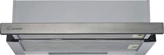 Picture of Candy | Hood | CBT625/2X | Telescopic | Energy efficiency class B | Width 60 cm | 332 m³/h | Mechanical control | LED | Stainless steel