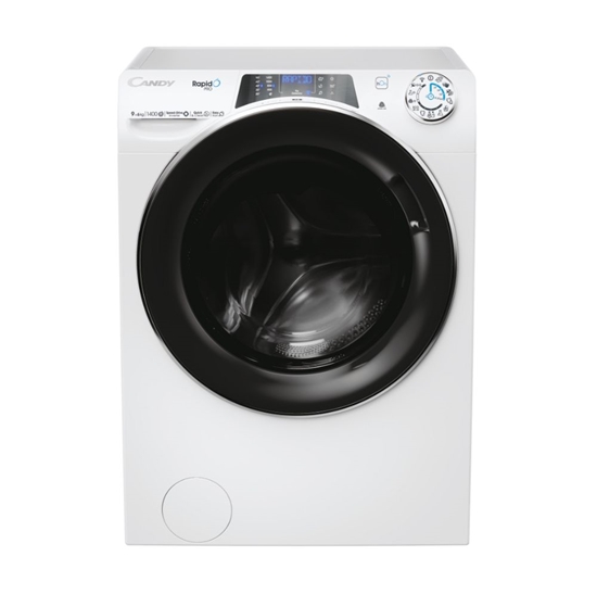 Picture of Candy | Washing Machine with Dryer | RPW4966BWMBC/1-S | Energy efficiency class A/D | Front loading | Washing capacity 9 kg | 1400 RPM | Depth 58 cm | Width 60 cm | Display | LED | Drying system | Drying capacity 6 kg | Steam function | Wi-Fi | White