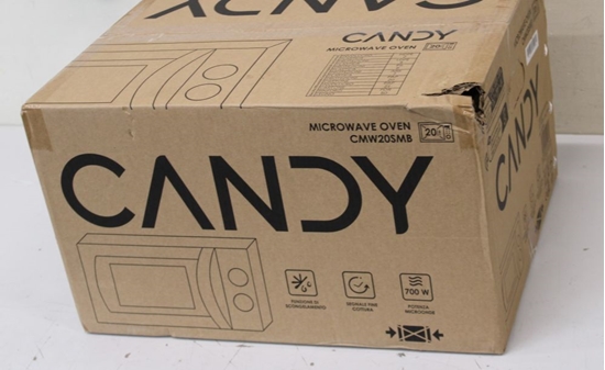 Изображение Candy SALE OUT. CMW20SMB Microwave oven, Freestanding, Capacity 20 L, 700 W, Black | Microwave oven | CMW20SMB | Free standing | 20 L | 700 W | Black | DAMAGED PACKAGING, THE GAPS BETWEEN BODY AND THE DOOR DO NOT MATCH