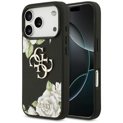 Picture of Case Guess Grained Roses & Big 4G Logo for iPhone 