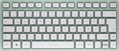 Attēls no CHERRY KW 7100 MINI BT keyboard Bluetooth QWERTZ German Mint colour