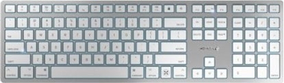 Изображение Cherry KW 9100 SLIM FOR MAC tastatūra Universāls USB + Bluetooth AZERTY Franču Sudrabs