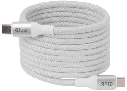 Attēls no Kabel USB Club 3D USB-C - USB-C 2 m Biay (CAC-3032)