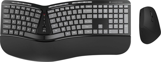 Picture of Conceptronic ORAZIO02US tastatūra Pele iekļauta Birojs RF Bezvadu QWERTY Amerikāņu angļu valoda Melns