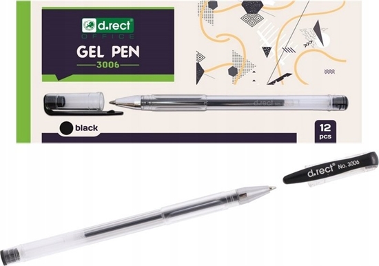 Picture of D.Rect Pióro el 3006 czarne (12szt) D.RECT