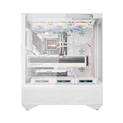 Изображение Darkflash DY460 computer case (White) + 4 ARGB fans