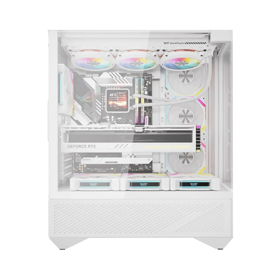 Изображение Darkflash DY460 computer case (White) + 4 ARGB fans