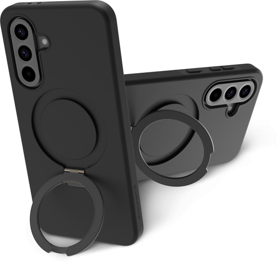 Picture of dbramante1928 Iceland Pro - Hintere Abdeckung fur Mobiltelefon - Stander - kompatibel mit MagSafe - Kunststoff - Schwarz - fur Samsung Galaxy A56