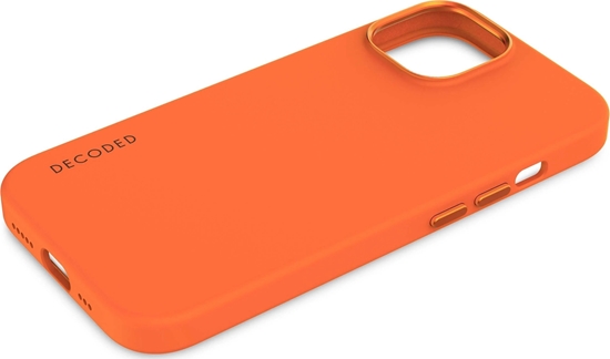Picture of Decoded Decoded AntiMicrobial Silicone Backcover iPhone 15 Apricot