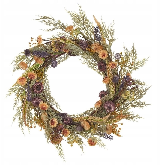 Picture of Dekoracja witeczna Beliani Wieniec dekoracyjny CAMRUN Zielony 4 cm