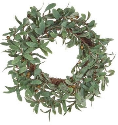 Picture of Dekoracja witeczna Beliani Wieniec dekoracyjny DANRUN Zielony 4 cm