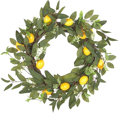 Picture of Dekoracja witeczna Beliani Wieniec dekoracyjny LENRUN Zielony 4 cm