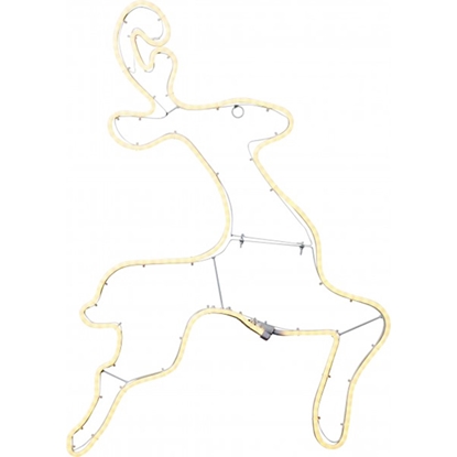 Picture of Dekors Briedis 240LED 66x95cm balts