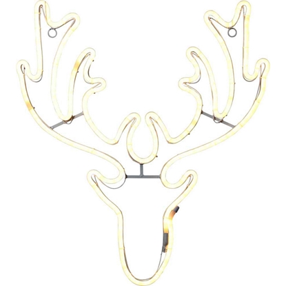 Picture of Dekors Briedis 300LED 70x76cm balts