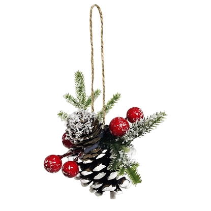 Picture of Dekors čiekurs ar īves ogām h8.5cm