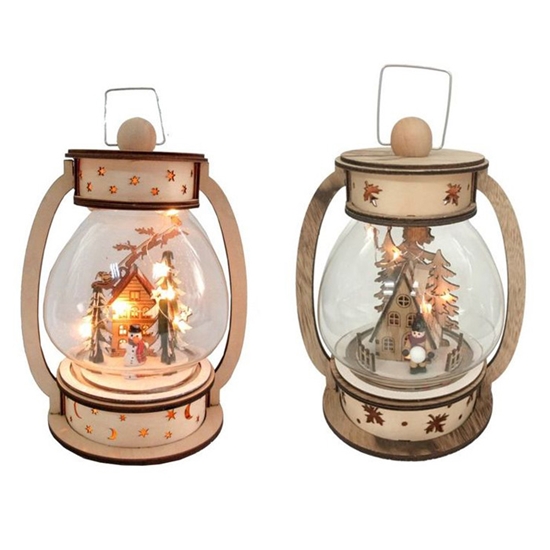 Picture of Dekors Māja Laternā ar LED 25cm 2veidi