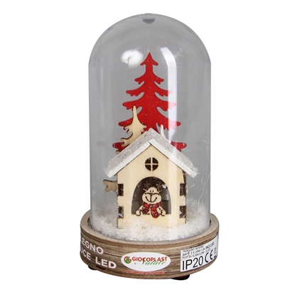 Picture of Dekors Māja Stiklā ar LED 13cm