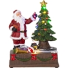 Picture of Dekors Santa+tree BO 13LED 14x18.5x10cm