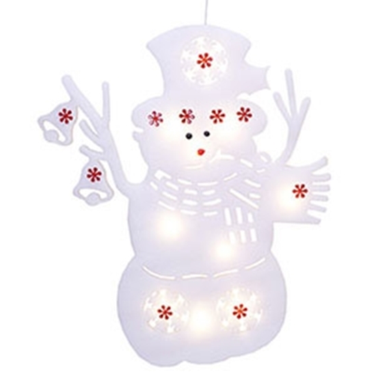 Picture of Dekors Sniegavīra siluets h50cm piekar. 3xAA