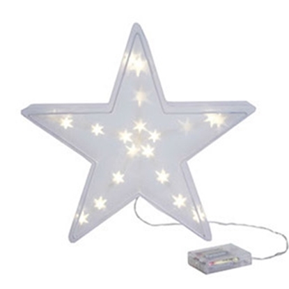 Picture of Dekors Zvaigzne 36.5x35x7cm 20 LED, 3xAA