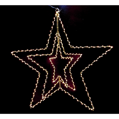 Picture of Dekors Zvaigzne 3D 410LED 60cm silti balta