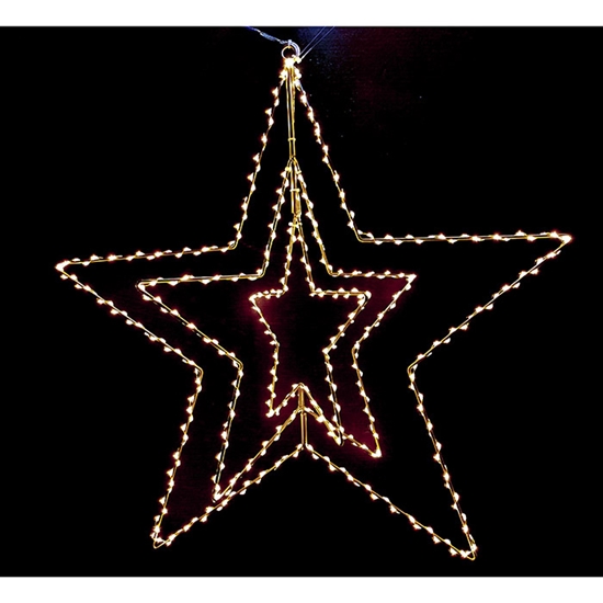 Picture of Dekors Zvaigzne 3D 410LED 60cm silti balta