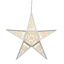 Attēls no Dekors zvaigzne, koka lāzerizgriezums 5LED, balta