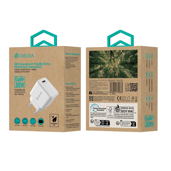 Picture of Devia GRS EA457 GaN PD 30W Wall charger USB-C