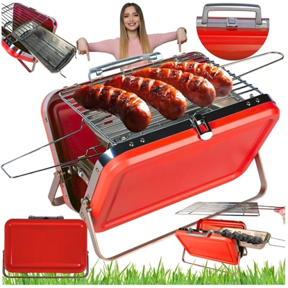 Attēls no DH Garden Grill Opal ""S lux"" red mini grill czerwo