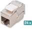 Изображение Digitus CAT 6A compact keystone module, shielded, tool-free mounting connection. 24 pcs.