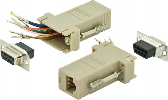 Picture of Digitus Adapter RS-232/RJ45 moduowy typ D-Sub 9 / RJ45, eski