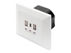 Picture of Digitus Socket with USB A & USB-C? Ports, flush mounted