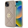 Picture of DKNY DKNY DKHCP15MPQDSLE iPhone 15 Plus 6.7" beige/beige Quilted Stack Logo