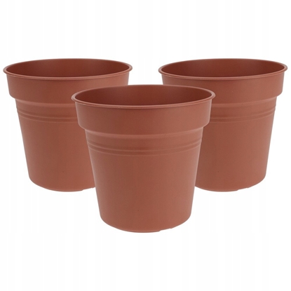 Attēls no Doniczka ogrodowa plastikowa okrga dua 17 cm 3 szt. PROGARDEN 339520