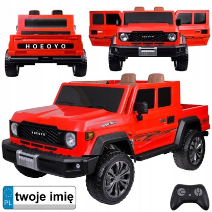 Изображение Due auto PICKUP na akumulator elektryczne dla dzieci 2os 4x4 paka PA0329