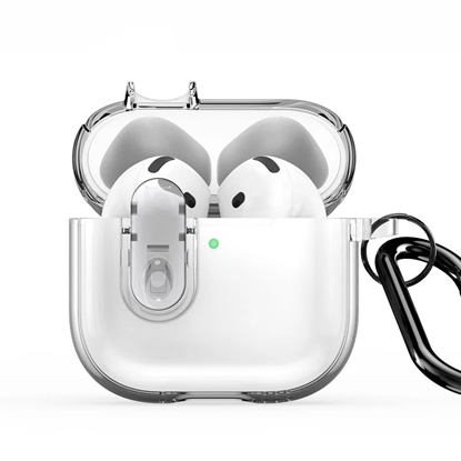 Attēls no Dux Ducis Apple AirPods 4 PECL Series PC+TPU Cover with Hook Clear