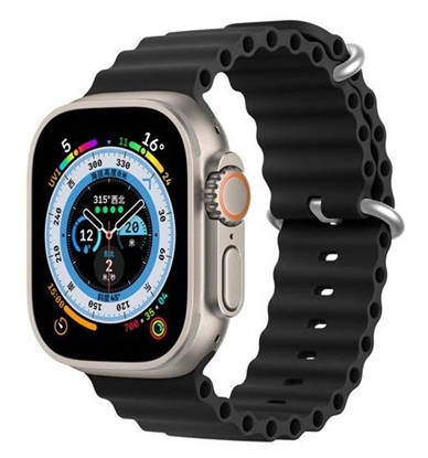 Изображение Dux Ducis Apple Silicone Strap for Apple Watch 42/44/45/46/49MM Black