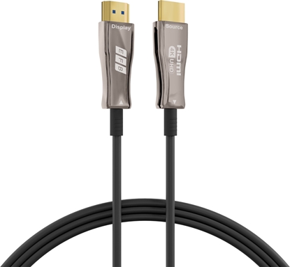 Attēls no Kabel EFB Elektronik HDMI-20-00009 kabel HDMI 30 m HDMI Typu A (Standard) Czarny, Stal nierdzewna