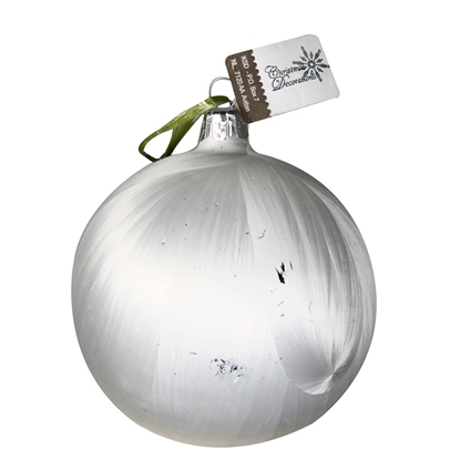 Picture of Eglīšu bumba d10cm mat.ledus balta