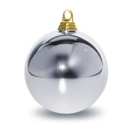 Picture of Eglīšu bumba d14cm sudraba