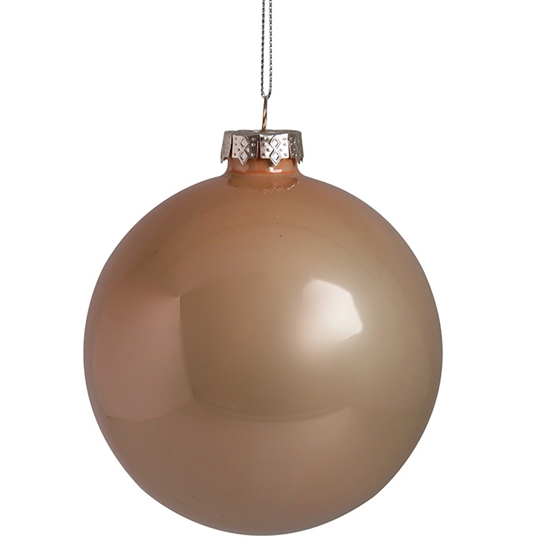 Picture of Eglīšu bumba d8cm, stikla, maigi rozā