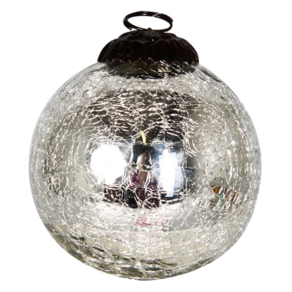 Picture of Eglīšu bumba saplaisājusi d7.5cm sudraba