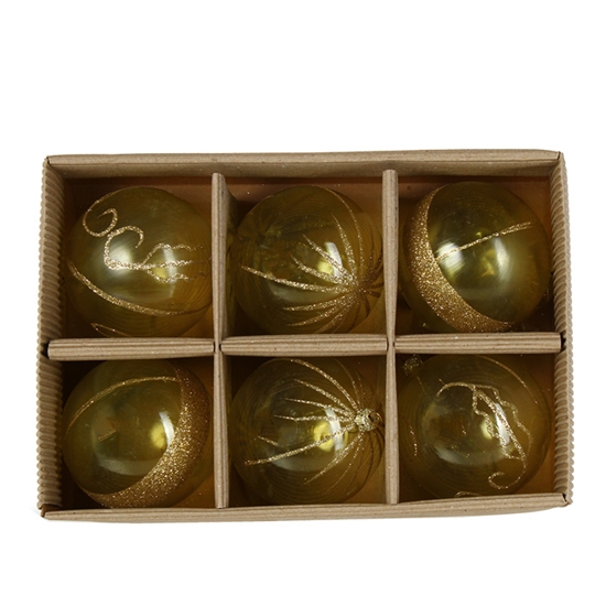 Picture of Eglīšu bumbas d6cm 6gab.